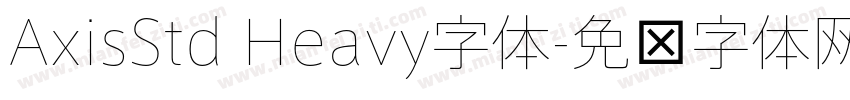 AxisStd Heavy字体字体转换